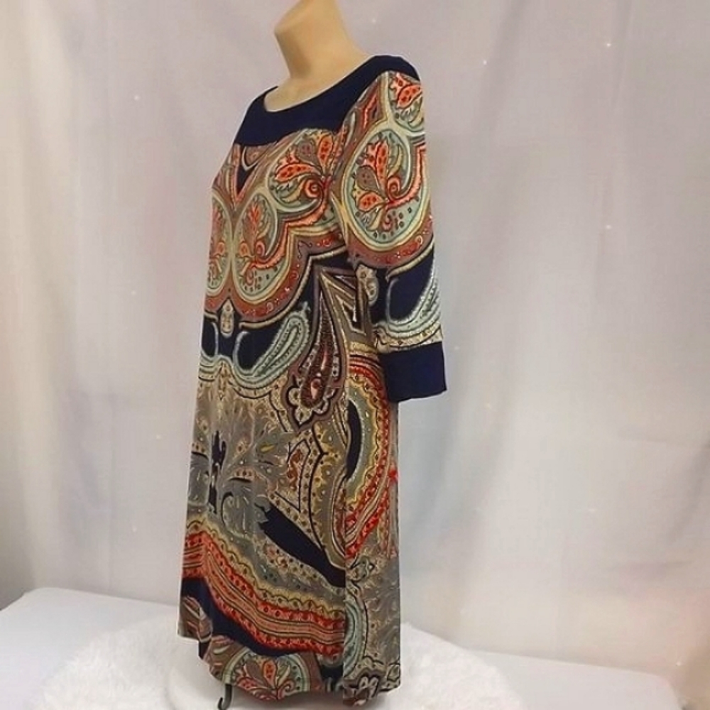 Gilli Shift Dress, Multi Color Pattern, Size M - Picture 3 of 6